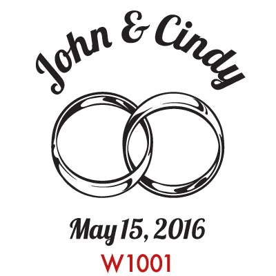 Stock art W1001 — wedding