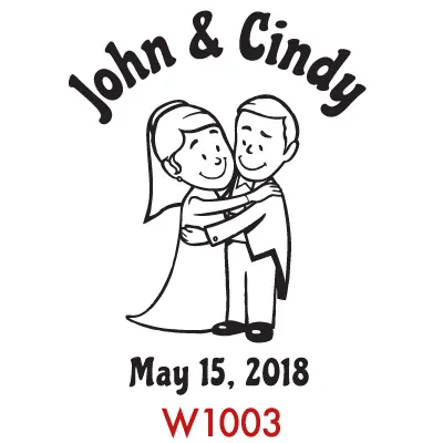 Stock art W1003 — wedding